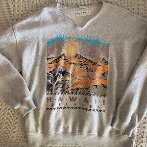 Abercrombie Oversized Graphic Sweatshirt Hawaii Size M